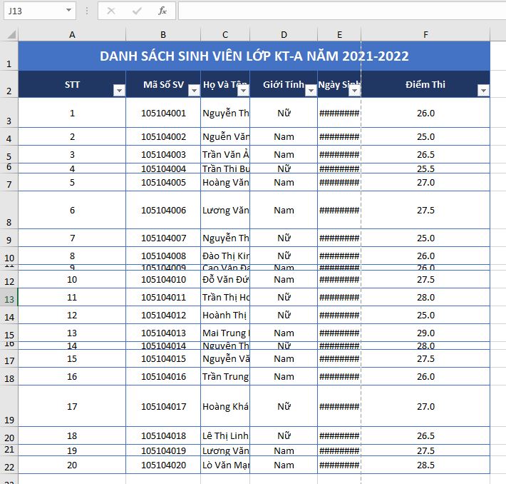 bang du lieu mau-tu-can-chinh-cot-excel-2019